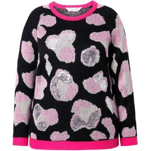MIAMODA Trui  pink / oudroze / zwart / offwhite