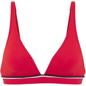 Look - Triangelbikini - Rood - Gevlochten Details - Verwijderbare Cups