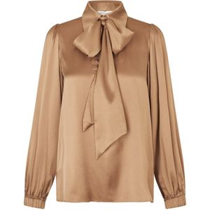 Dea Kudibal Blouse 'Kikkidea'  lichtbruin