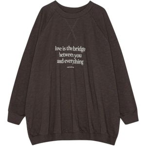 moshi moshi mind Trui 'November'  beige / donkerbruin