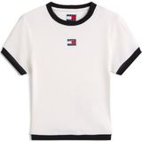 Tommy Jeans Shirt  zwart / wit