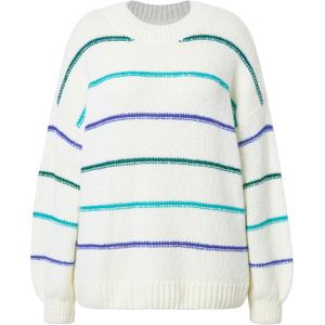 Studio Untold Trui  blauw / groen / lila / wit