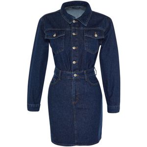 Trendyol Blousejurk  donkerblauw