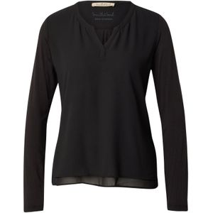 Smith&Soul - Blouseshirt - Zwart - Lange Mouw - Normale Pasvorm