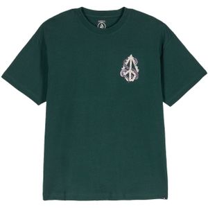 Volcom - Snake Peace LSE - Shirt - Grijs - Donkergroen - Wit