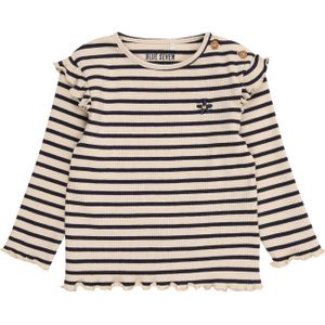 BLUE SEVEN Shirt  ecru / donkerblauw