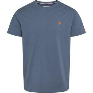 U.S. POLO ASSN. Shirt 'Arjun'  duifblauw / oranje