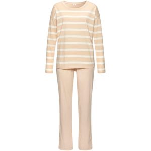 s.Oliver Pyjama  beige / wit