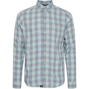 FQ1924 Overhemd 'Yunus'  donkergrijs / mintgroen