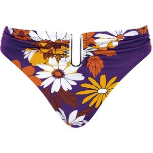 OLYMPIA Bikinibroek 'Mix&Match'  donkergeel / aubergine / cranberry / wit