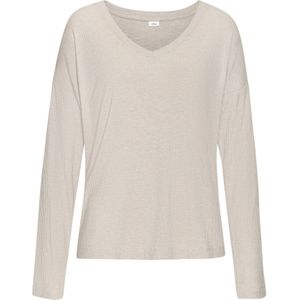 s.Oliver - RED LABEL - Pyjama Top - Beige mêlee - 4x4 Ribkwaliteit