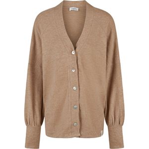 Cotton Candy Gebreid vest  beige