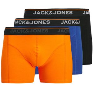 JACK & JONES Boxershorts  blauw / oranje / zwart / wit
