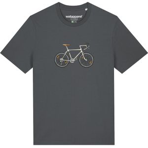 Watapparel Shirt ' Doodle Bike '  antraciet / gemengde kleuren