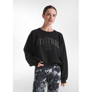 DEHA Sweatshirt  antraciet / zwart