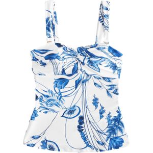 Next Tankinitop  blauw / wit