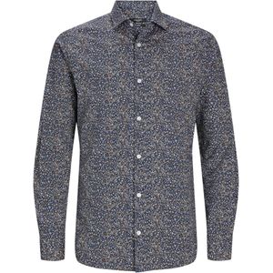 Jack Jones Overhemd Jprblablackpool Stretch Ls Shirt Sn 12260625 Night Sky Mannen