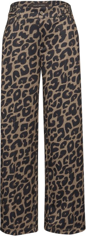 Street One Dames Wide Legs leo broek in Bruin, in size: 32