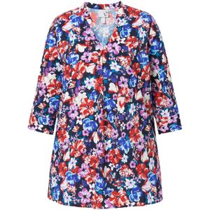 Ulla Popken Blouse  blauw / navy / sering / rood