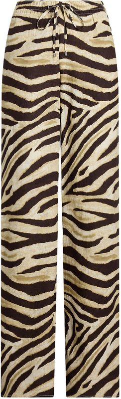 Lauren Ralph Lauren - Broek - Chamois/Zwart - Harembroek - Dierenprint