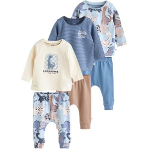 Next Set  crème / donkerbeige / blauw