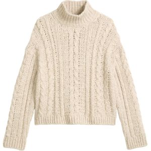 Oversized pullover van een mix van alpaca en katoen