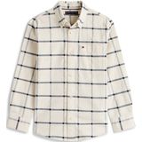 TOMMY HILFIGER - Overhemd - Beige/Zwart - Geruit - Lange Mouw