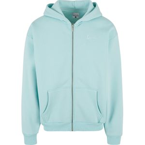 Karl Kani Sweatvest 'Essential'  lichtblauw / wit