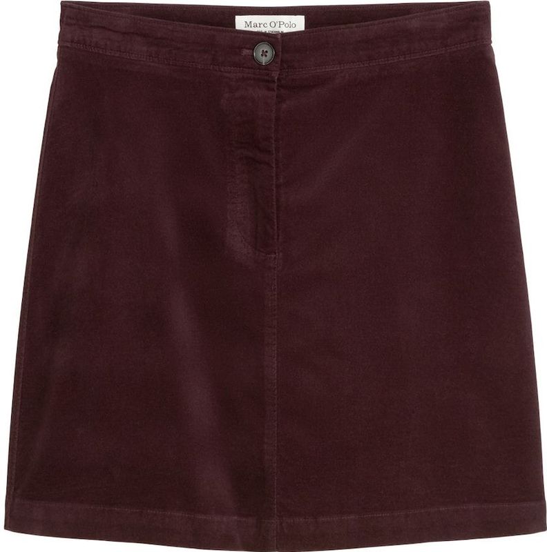 Marc O'Polo - Minirok - Donkerrood - Fluweel/Nicky Velours
