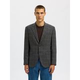 SELECTED Colbert  donkergeel / donkergrijs / wit