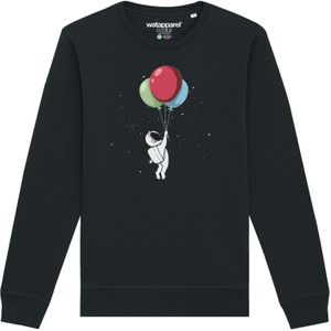 Watapparel Sweatshirt ' Little Balloon Astronaut '  gemengde kleuren / zwart