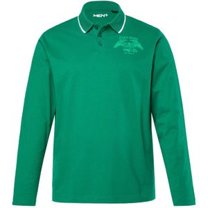 Men Plus Shirt  donkergroen / wit