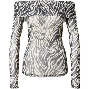 VERO MODA Shirt 'VMFLORY'  zwart / natuurwit