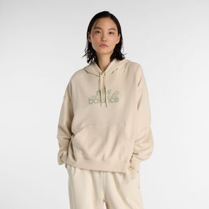 New Balance - Flower Hoodie - Dames Hoodie - Beige