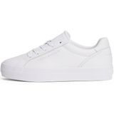 Tommy Hilfiger - FW0FW09164 - Leren Plateausneakers - Wit - Casual