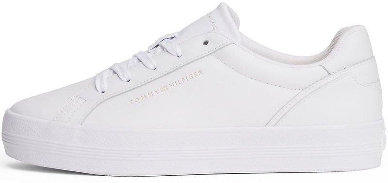Tommy Hilfiger - FW0FW09164 - Leren Plateausneakers - Wit - Casual