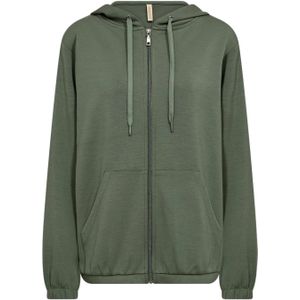 Soyaconcept Sweatvest ' BANU 177 '  olijfgroen