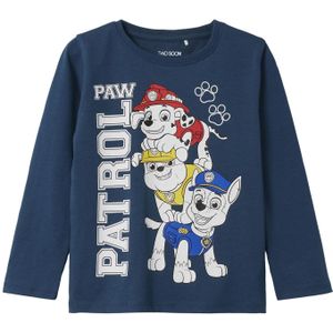 TWO SOON Shirt 'Paw Patrol'  navy / geel / robijnrood / wit