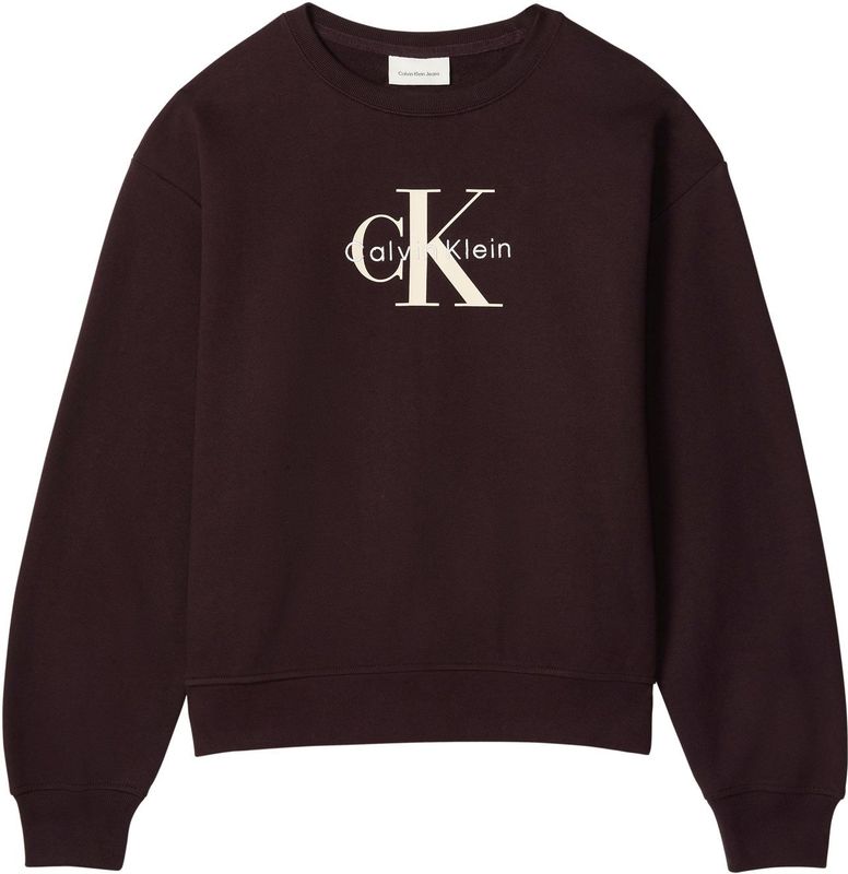 Calvin Klein Jeans Sweatshirt  crème / bruin / wit