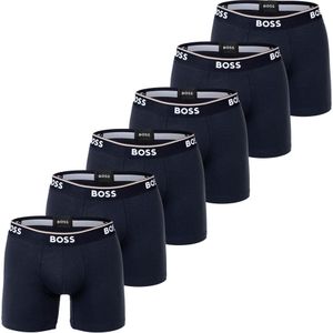 BOSS Boxershorts  donkerblauw / wit