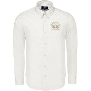 La Martina Overhemd ' CCMC01 '  goud / wit