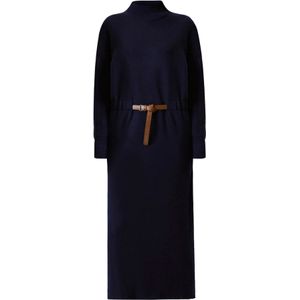 Touche Prive Gebreide jurk  navy