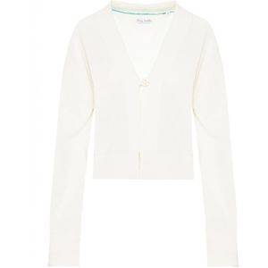 Funky Buddha Gebreid vest  wit