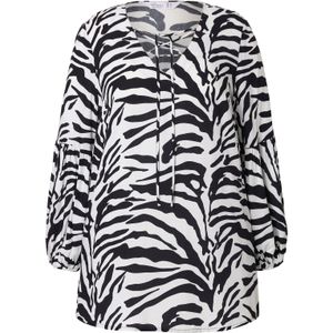 MIAMODA Blouse  zwart / wit