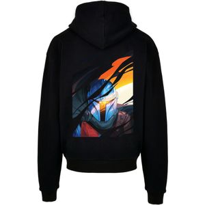 F4NT4STIC Sweatshirt 'Star Wars The Mandalorian Glare'  royal blue/koningsblauw / oranje / zwart / wit