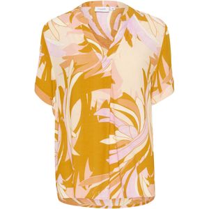 SAINT TROPEZ Blouse  crème / curry / sering / abrikoos