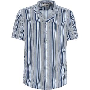 BLEND Overhemd  blauw / grijs / wit