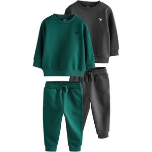 Next Joggingpak  smaragd / zwart