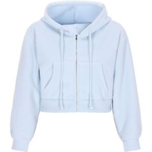 swirly Sweatvest 'Back To School'  lichtblauw