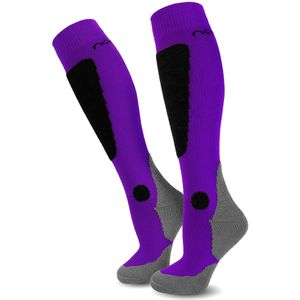 normani Sportsokken  grijs gemêleerd / neonlila / zwart